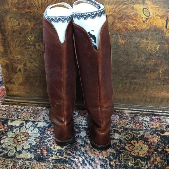 Vintage Frye brown leather boots. Women’s size 6 - Picture 3 of 11